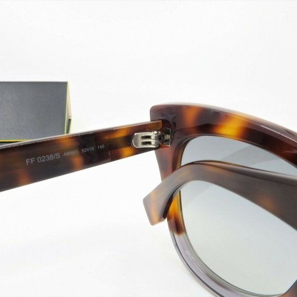 Fendi FF 238/S AB8 Women's Cat-Eye Tortoise - Picture 3 of 5